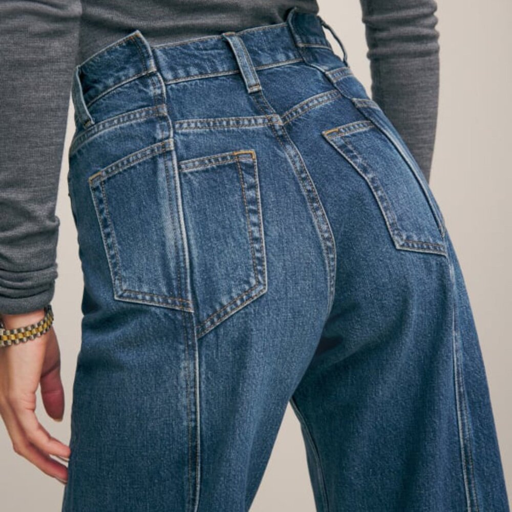 Reformation Cary High Rise Slouchy Wide Leg Jeans - Sz 30